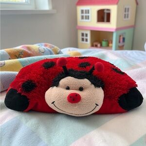 VINTAGE 2010 Pillow Pets Ms LadyBug Pee Wees 12” Plush -RETIRED- EUC